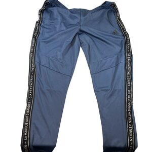 Adidas Tiro 19 Track Pants Tape Logo Blue Men's XL Multi Language FK9008 Rare